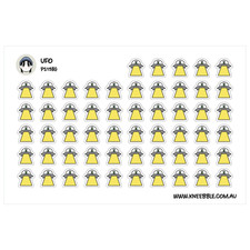 Listing image for UFO Planner Stickers – Cosmic Adventure Spaceship Sticker Pack for Planners