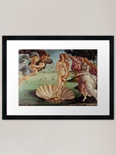 Listing image for Birth Of Venus artwork Framed Art P Framed Wall Art Poster Canvas Print Picture