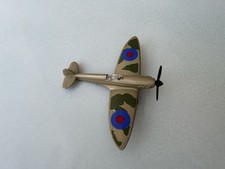 Listing image for Diecast RAF Spitfire Military Airplane Model, Camouflage, Propeller, Roundels