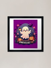 Listing image for Ghost Light Design for Halloween Sp Framed Wall Art Poster Canvas Print Picture