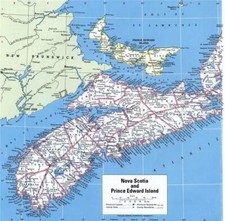 Listing image for PRINCE EDWARD ISLAND CA ROAD MAP GLOSSY POSTER PICTURE PHOTO PRINT BANNER 9688