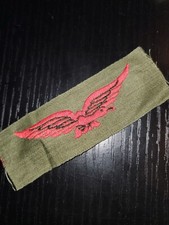 Listing image for WWII British Canadian Made Bevo Weave Aviation Pilot Wing Patch L@@K!!! b