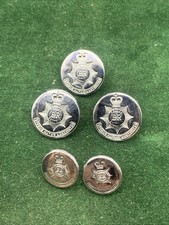 Listing image for RCMP Bramshill Training School Vintage Police Silvered Buttons X 5 QC Gaunt