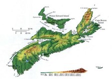 Listing image for PRINCE EDWARD ISLAND CANADA MAP GLOSSY POSTER PICTURE PHOTO PRINT BANNER 9687